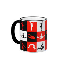 Tasse Cheerleading de bloc en rouge