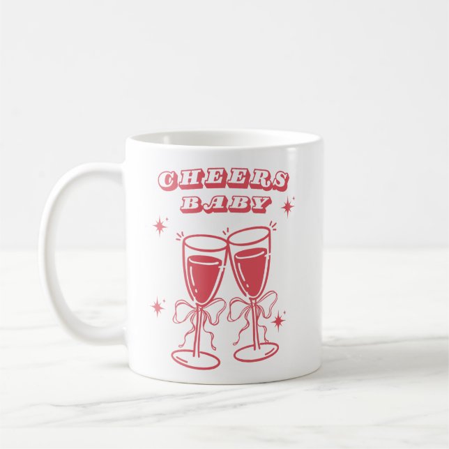Tasse « Cheers Baby » Champagne (Gauche)
