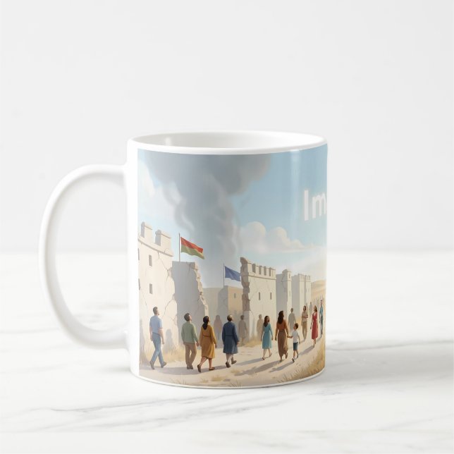 Tasse Cheval sans nom à travers les dunes de déser (Gauche)