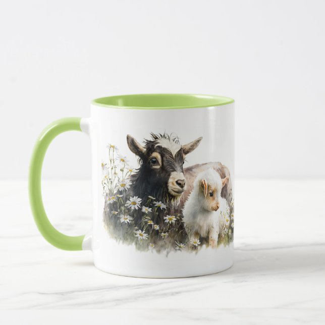 Tasse chèvre et chevreau maman (Gauche)