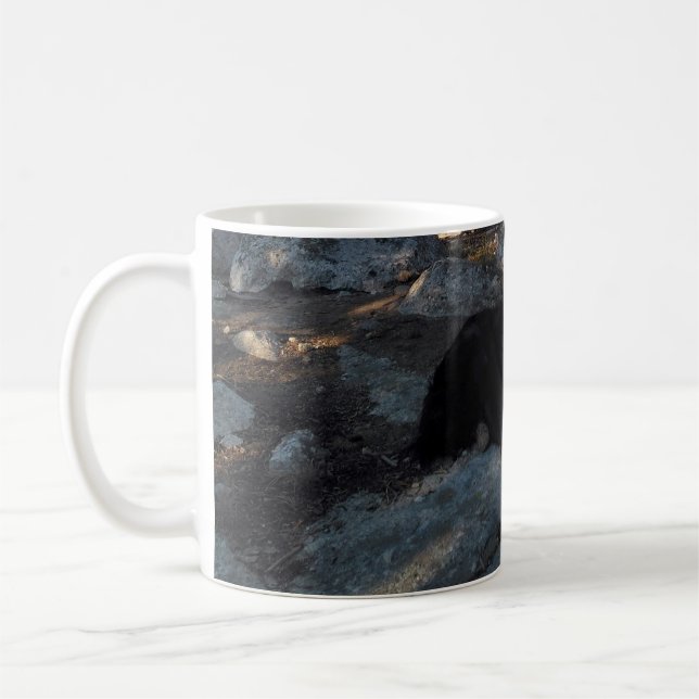 Tasse Chien Noir au camping de Pine (Gauche)