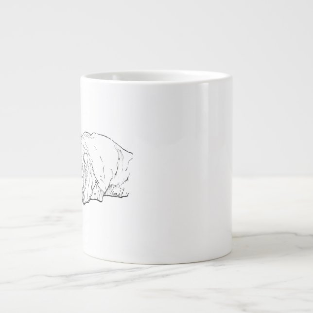 Tasse Chien Teckel à Poil Dur - Céramique Café (Devant)