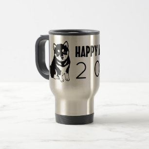Tasse chinoise de voyage de l'année 2018 de chien