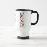 Tasse chinoise jumelle de dragons