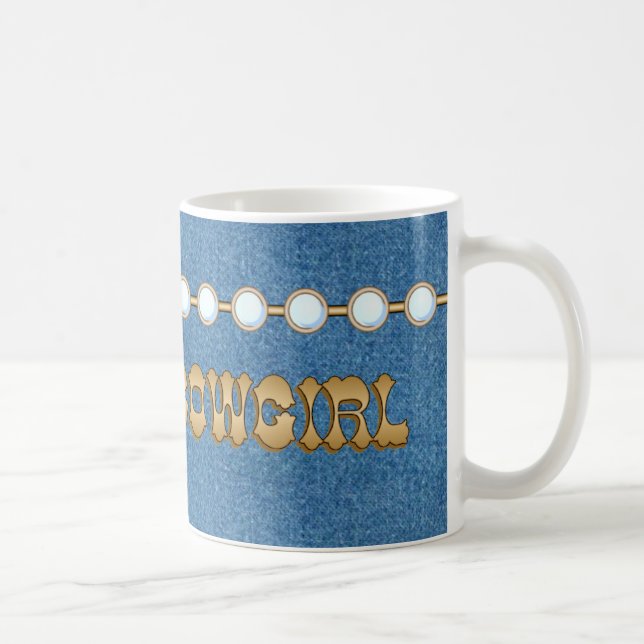 TASSE chique de denim de cow-girl (Droite)