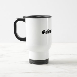 Tasse choisie de voyage de hashtag de série