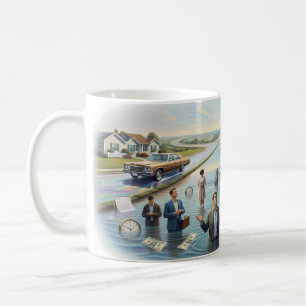 Tasse Choix de vie surréaliste une fois dans une v