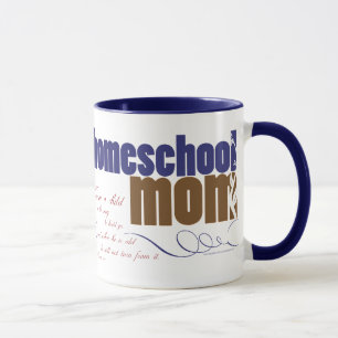 Tasse chrétienne de homeschool - maman de