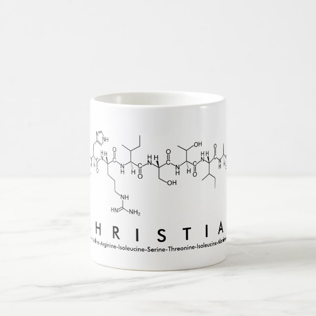 Tasse chrétienne de nom de peptide (Centre)