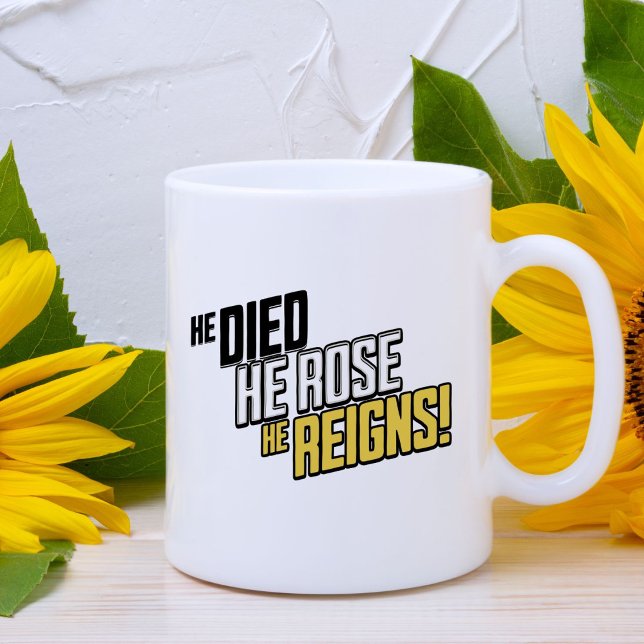 Tasse chrétienne inspirante de Pâques Foi (Créateur téléchargé)