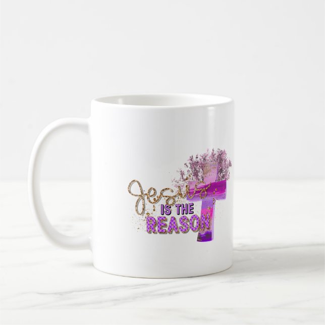 Tasse chrétienne Jésus est la raison (Gauche)