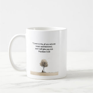 Tasse chrétienne Matthieu 11:28 | Cadeau d'encoura