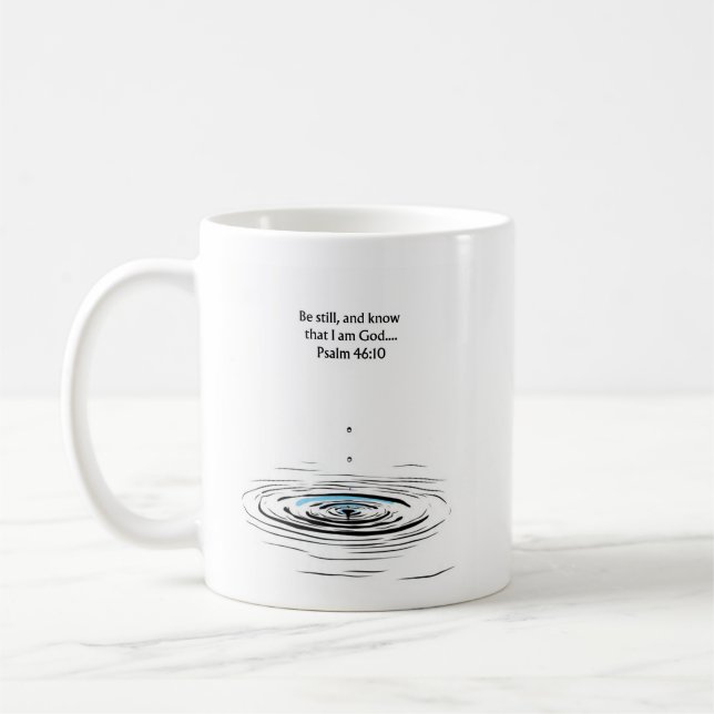 Tasse chrétienne Psaume 46:10 | Cadeau inspirant (Gauche)