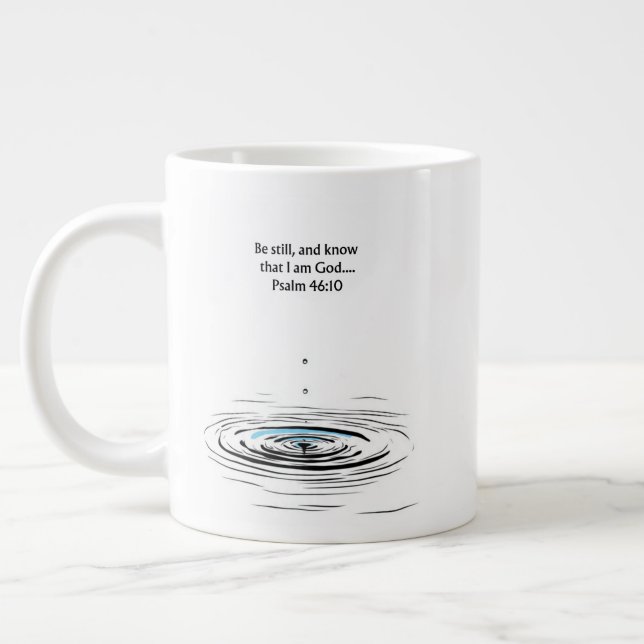 Tasse chrétienne Psaume 46:10 Cadeau inspirant (Gauche)