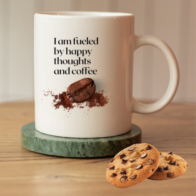Tasse Citation Café Pensées Heureuses  (Créateur téléchargé)