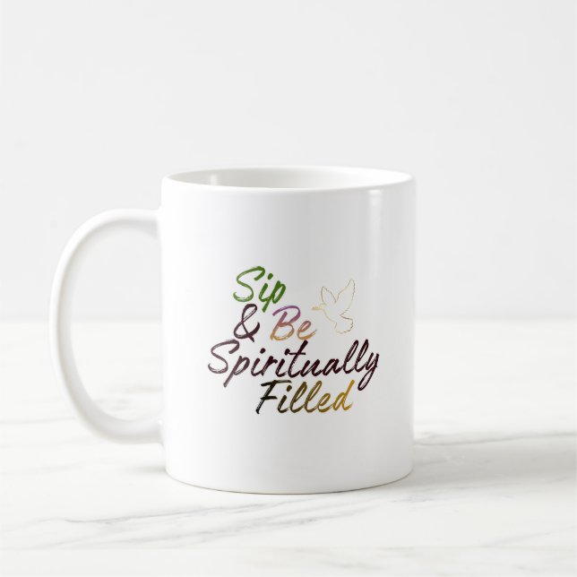 Tasse « Citation positive : « Buvez et soyez rempl (Gauche)