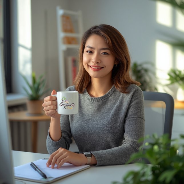Tasse « Citation positive : « Buvez et soyez rempl (Créateur téléchargé)