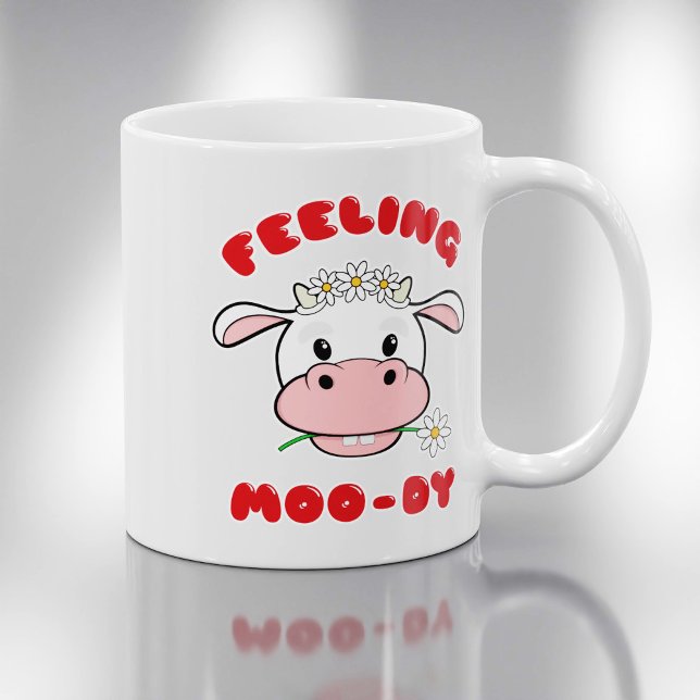 Tasse Citation Vache de Dessin Animé Mignon | Sent (Créateur téléchargé)