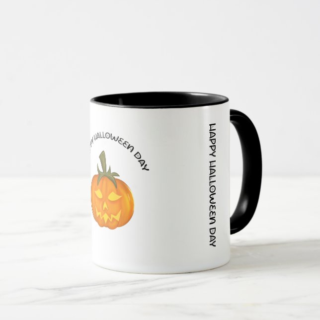 Tasse Citrouille Effrayante (Devant droit)