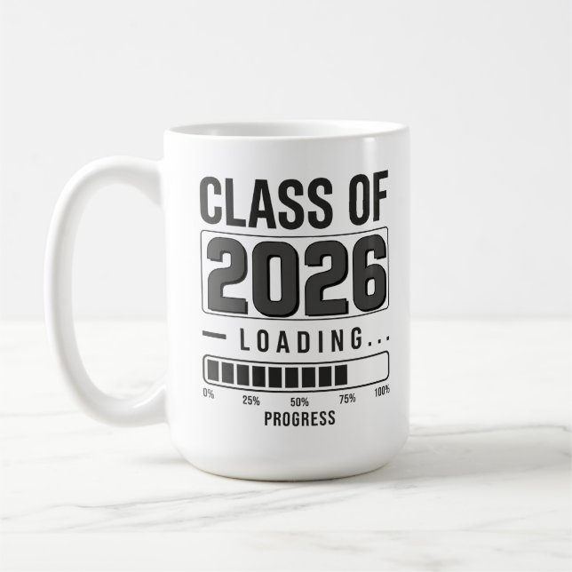 Tasse Classe de 2026 en chargement | Mug de café d (Gauche)