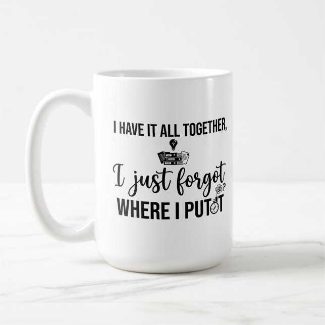 Tasse Classique 15 oz Citation sur les Amis (Gauche)