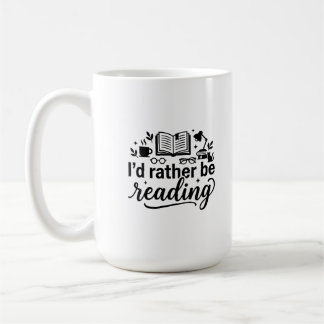 Tasse Classique 15 oz : Délice du Lecteur Introver