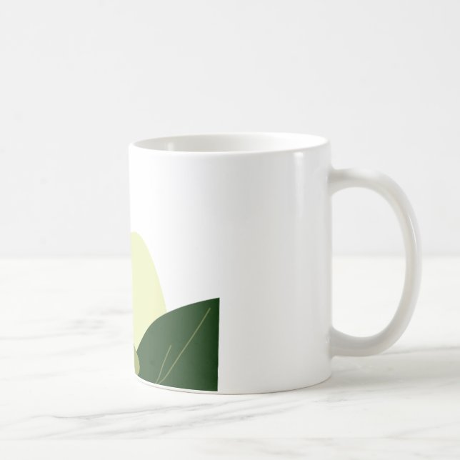 Tasse classique à design de feuille minimaliste bo (Droite)