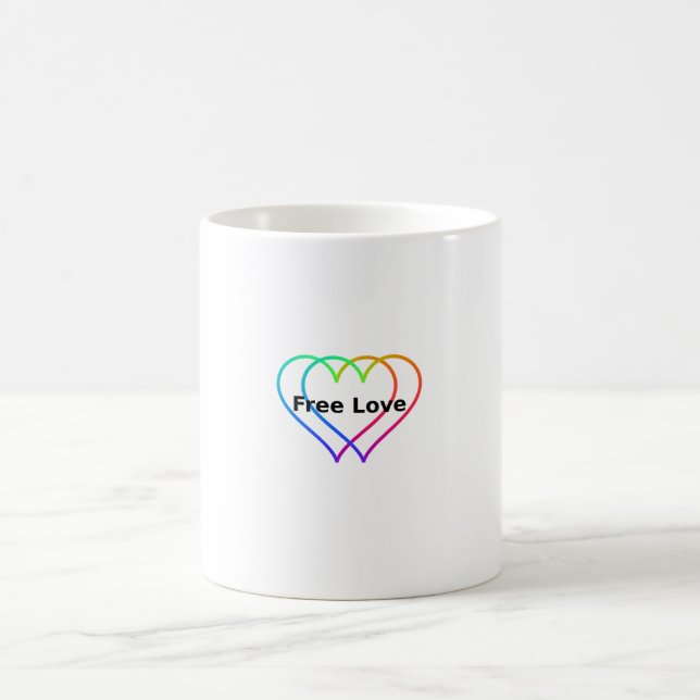 Tasse Classique Amour Libre, 11 oz (Centre)