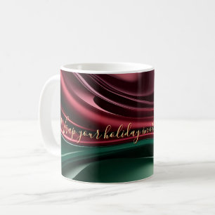 Tasse classique au graphique abstrait élégant