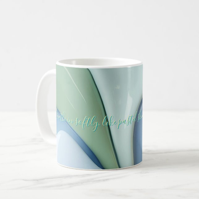 Tasse classique au graphique abstrait élégant (Devant gauche)