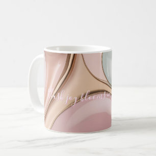 Tasse classique au graphisme abstrait élégant