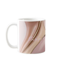 Tasse classique au graphisme abstrait élégant