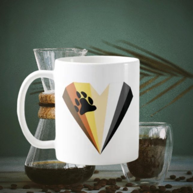 Tasse classique Bear Pride Heart (Créateur téléchargé)