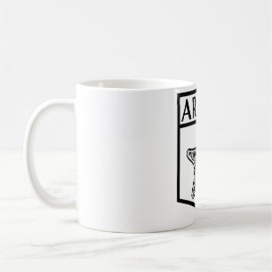 Tasse classique blanche 11 oz Design de l'île d'Ar