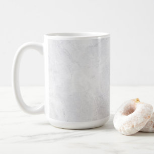 Tasse classique chic de 15 oz avec motif marbre bl
