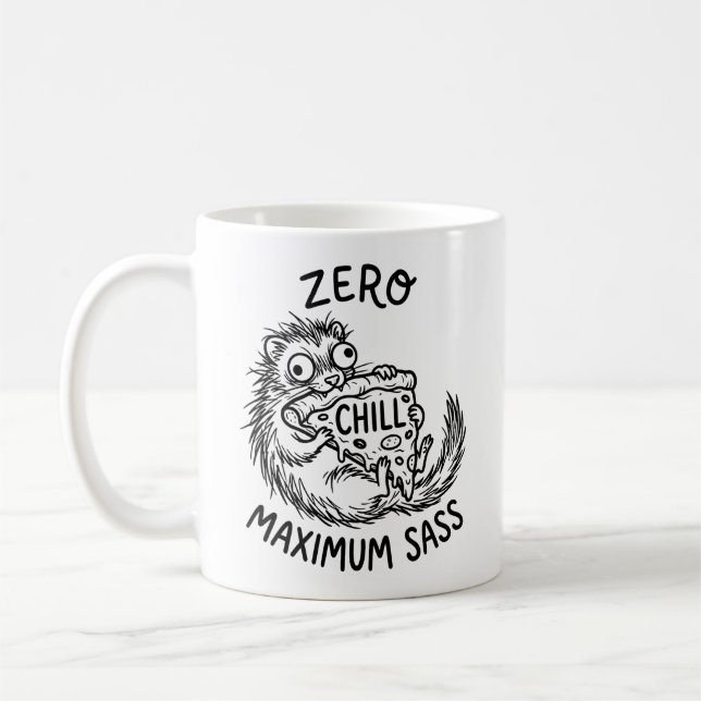 Tasse Classique Citation Drôle de Furet Compagnon  (Gauche)