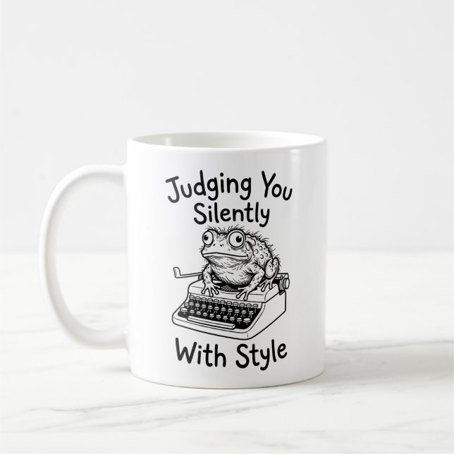 Tasse Classique - Citation Humoristique de Crapaud (Gauche)