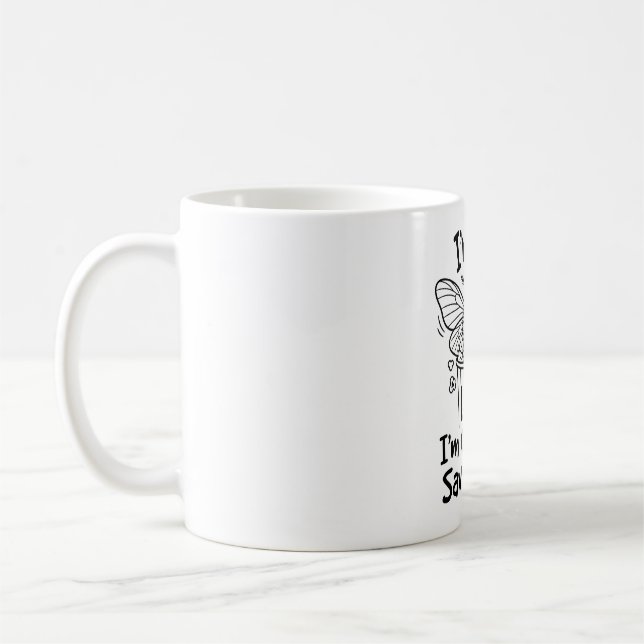 Tasse Classique : Citation humoristique sur le caf (Gauche)