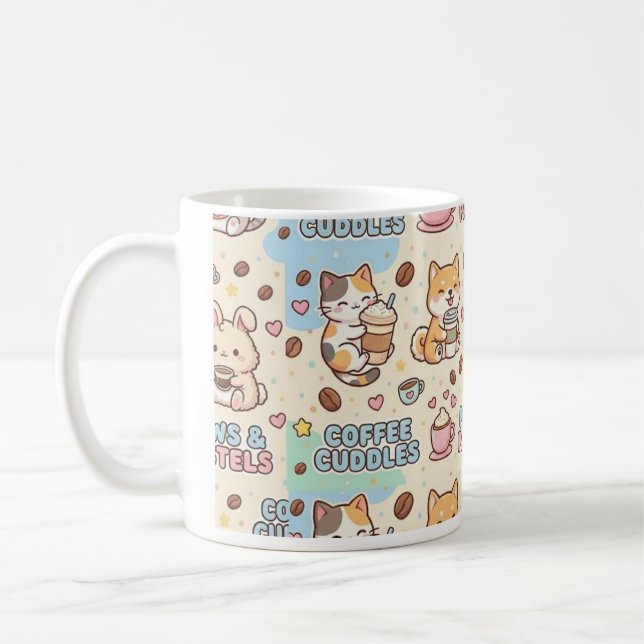 Tasse classique Coffee Cuddles Cute, Mug à café 33 (Gauche)
