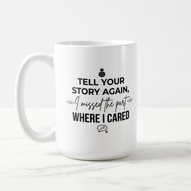 Tasse classique de 15 oz Où est mon cerveau (Gauche)