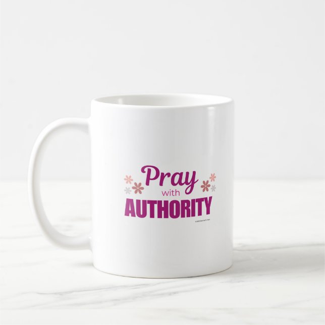 Tasse classique de 450 ml avec « Priez avec autori (Gauche)
