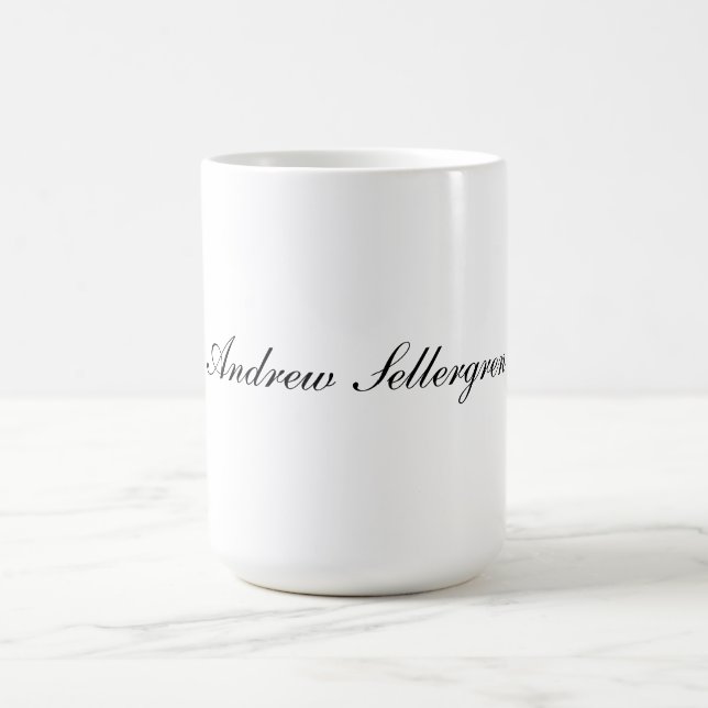Tasse classique de 450ml avec nom personnalisé (Centre)
