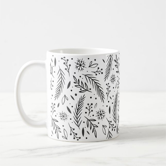Tasse classique de botanique d'hiver (Gauche)