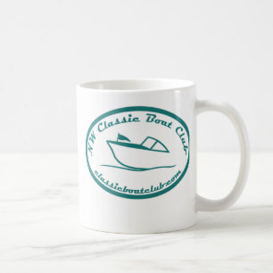 Tasse classique de logo de club de bateau de