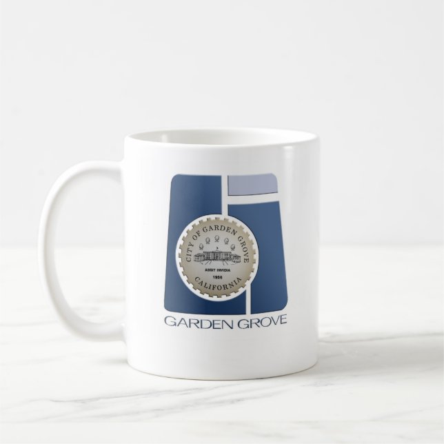 Tasse classique de logo de ville (Gauche)