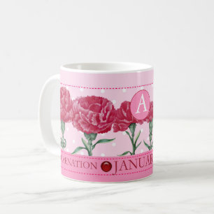 Tasse classique de naissance Fleur et Gemme Janvie