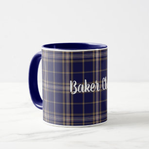 Tasse classique de plaid de tartan de Baker de