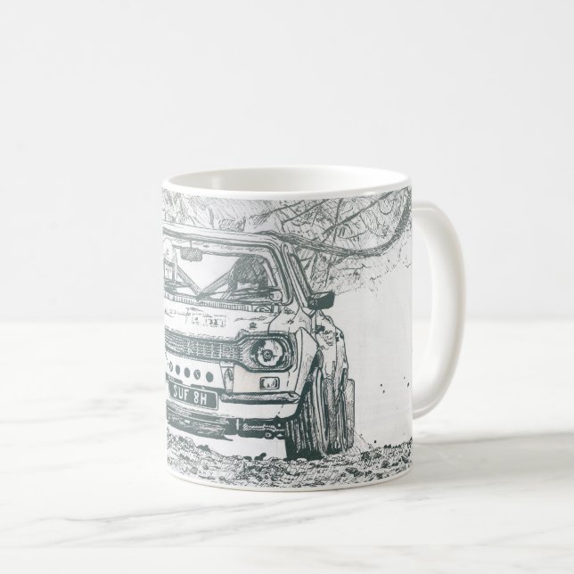 tasse classique de voiture de rassemblement (Devant droit)