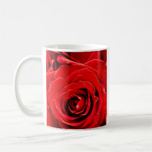 Tasse Classique Désir Roses Rouges 11oz
