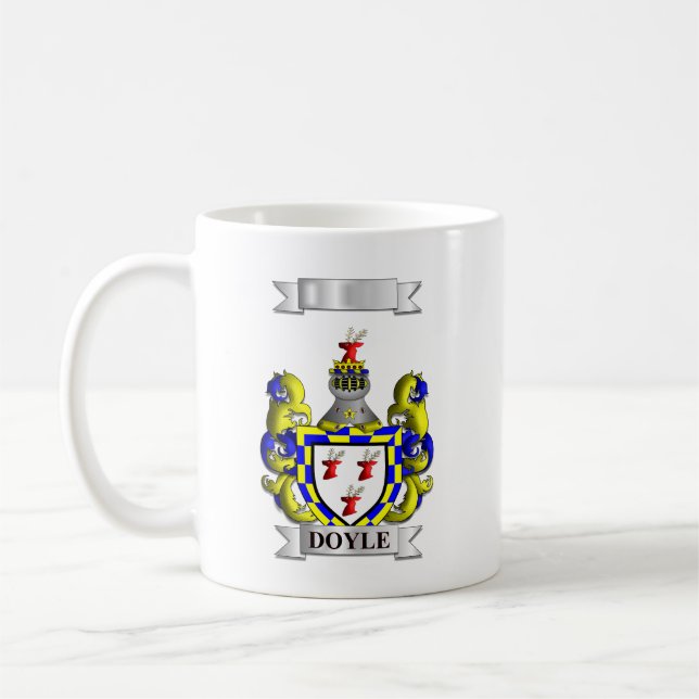 Tasse Classique Doyle Nom de Famille Et Blason (Gauche)